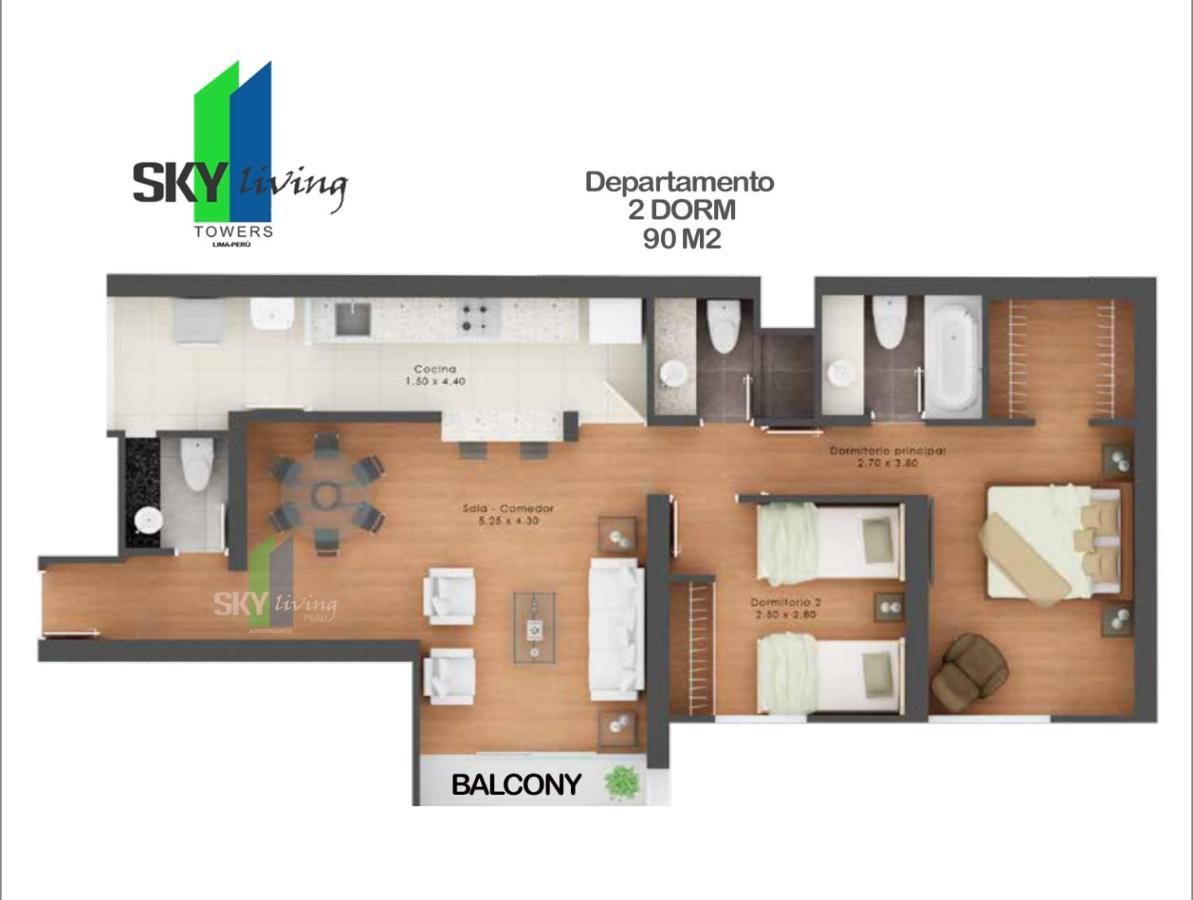 Skyliving Towers Apartments - Peru Lima Exterior photo